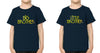 Big Brother Lil Brother Brother-Brother Kids Half Sleeves T-Shirts -KidsFashionVilla