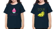 Load image into Gallery viewer, Sweet Sour Sister-Sister Kids Half Sleeves T-Shirts -KidsFashionVilla
