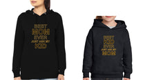 Load image into Gallery viewer, Best Mom Ever Best Kid Ever Mother and Daughter Matching Hoodies- KidsFashionVilla
