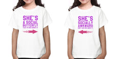 Load image into Gallery viewer, Social Sister-Sister Kids Half Sleeves T-Shirts -KidsFashionVilla

