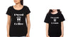 Need Coffee I'M A Latte To Handle Mother and Daughter Matching T-Shirt- KidsFashionVilla