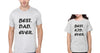 Best Dad Ever & Best Kid Ever Father and Daughter Matching T-Shirt- KidsFashionVilla