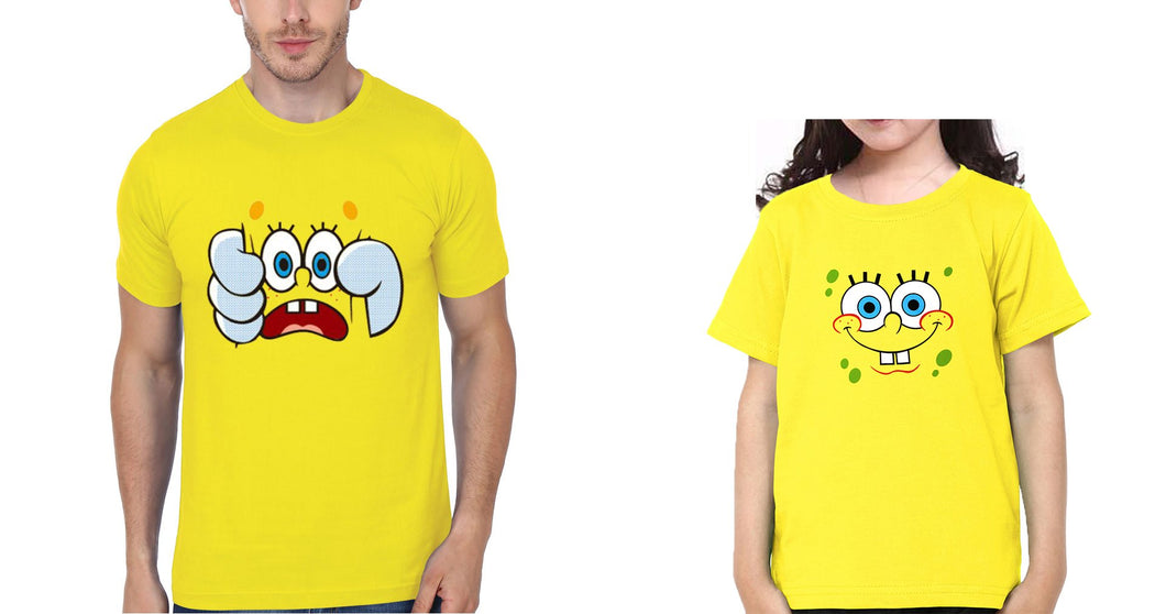 Spongebob Father and Daughter Matching T-Shirt- KidsFashionVilla
