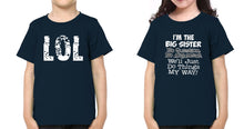 Load image into Gallery viewer, Lol Brother-Sister Kid Half Sleeves T-Shirts -KidsFashionVilla
