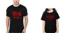 Load image into Gallery viewer, Big Trouble &amp; Lil Trouble Father and Daughter Matching T-Shirt- KidsFashionVilla
