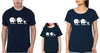 Daddy Mommy Kid Family Half Sleeves T-Shirts-KidsFashionVilla