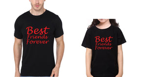 Best Friend Forever Father and Daughter Matching T-Shirt- KidsFashionVilla