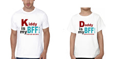 Load image into Gallery viewer, Daddy Is My Bff Kiddy Is My Bff Father and Son Matching T-Shirt- KidsFashionVilla
