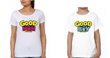 Load image into Gallery viewer, Good Boy Good Mom Mother and Son Matching T-Shirt- KidsFashionVilla
