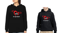 Load image into Gallery viewer, Mom In My Heart Kid in My Heart Mother and Son Matching Hoodies- KidsFashionVilla

