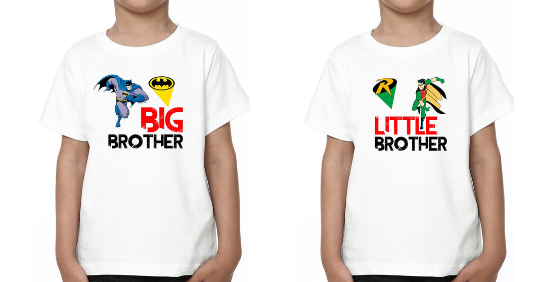 Big Bro Little Brother-Brother Kids Half Sleeves T-Shirts -KidsFashionVilla