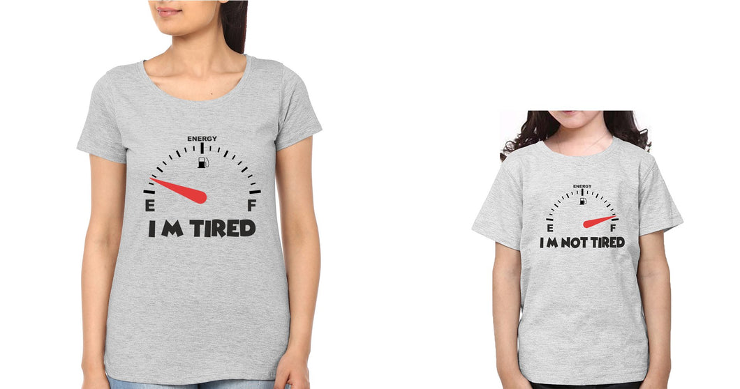 I'M Tired I'M Not Tired Mother and Daughter Matching T-Shirt- KidsFashionVilla