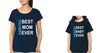 Hashtag Best Mom Ever Hashtag Best Baby Ever Mother and Daughter Matching T-Shirt- KidsFashionVilla