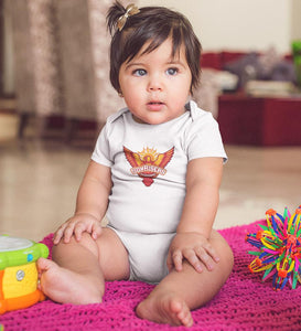 IPL Sunrises Hyderabad Rompers for Baby Girl- KidsFashionVilla
