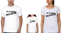 Load image into Gallery viewer, My Family Rocks Family Half Sleeves T-Shirts-KidsFashionVilla
