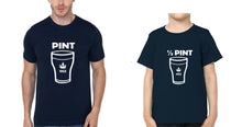Load image into Gallery viewer, Pint  Half pint Father and Son Matching T-Shirt- KidsFashionVilla
