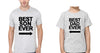 Best Dad Ever Best  Son Ever Father and Son Matching T-Shirt- KidsFashionVilla