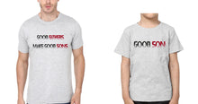 Load image into Gallery viewer, Good Fathers Make Good sons Good son Father and Son Matching T-Shirt- KidsFashionVilla
