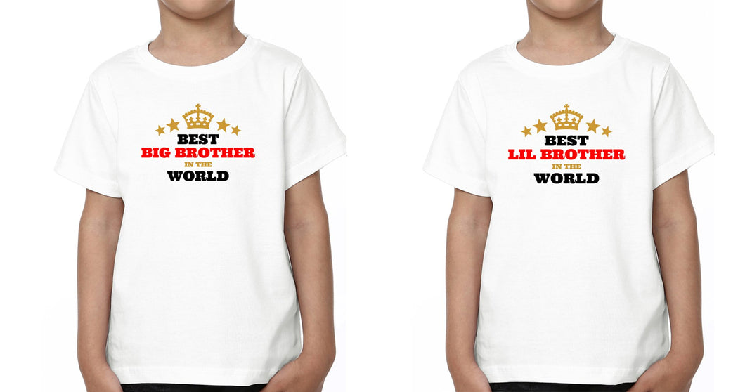 Best Bro In The World Brother-Brother Kids Half Sleeves T-Shirts -KidsFashionVilla