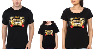 Birthday Bash Family Half Sleeves T-Shirts-KidsFashionVilla