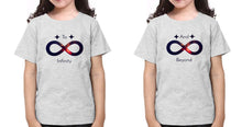 Load image into Gallery viewer, To Infinity And Beyond Sister-Sister Kids Half Sleeves T-Shirts -KidsFashionVilla
