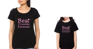 Best Friends Forever Mother and Daughter Matching T-Shirt- KidsFashionVilla