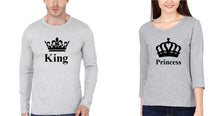 Load image into Gallery viewer, King Princess Father and Daughter Matching Full Sleeves T-Shirt- KidsFashionVilla
