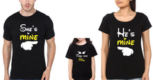 Load image into Gallery viewer, He Is Mine She Is Mine They Are Mine Family Half Sleeves T-Shirts-KidsFashionVilla
