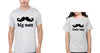 Big Man Little Lady Father and Daughter Matching T-Shirt- KidsFashionVilla