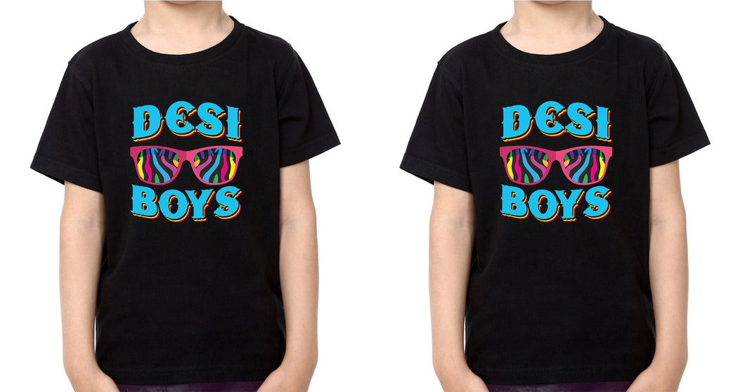 Desi Boys Brother-Brother Kids Half Sleeves T-Shirts -KidsFashionVilla