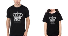 Load image into Gallery viewer, King Aka Daddy &amp; Daddy&#39;s Little Princess Father and Daughter Matching T-Shirt- KidsFashionVilla
