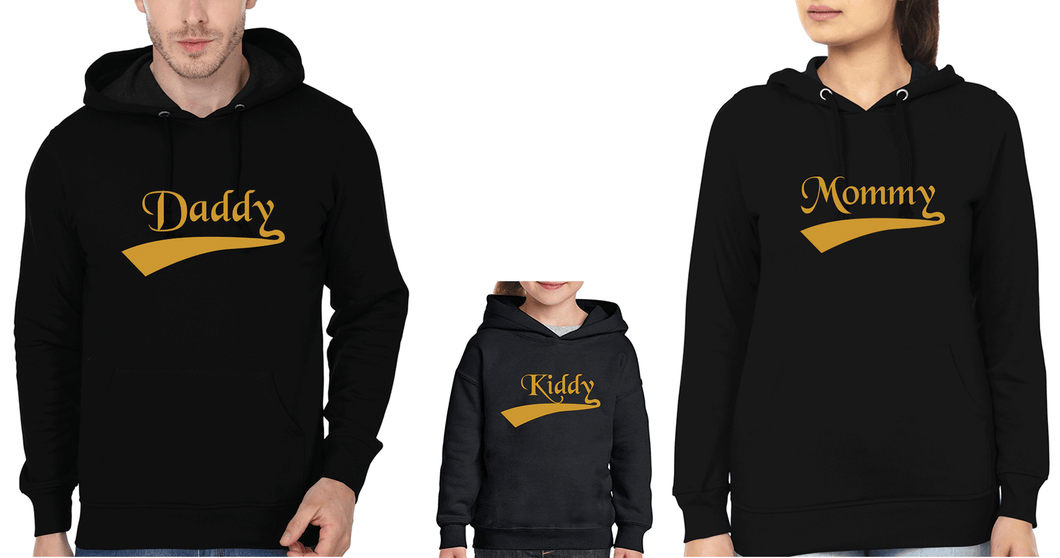 Daddy Mommy Kiddy Family Hoodies-KidsFashionVilla