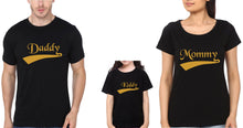 Load image into Gallery viewer, Daddy Mommy Kiddy Family Half Sleeves T-Shirts-KidsFashionVilla

