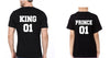 King 01 Prince 01 Father and Son Matching T-Shirt- KidsFashionVilla