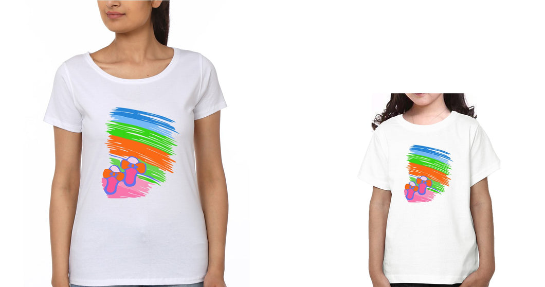 Slippers Mother and Daughter Matching T-Shirt- KidsFashionVilla