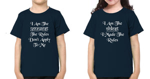 I M The Youngest Oldest Brother-Sister Kid Half Sleeves T-Shirts -KidsFashionVilla