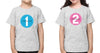 Your Name Brother-Sister Kid Half Sleeves T-Shirts -KidsFashionVilla
