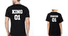 King 01 Princess 01 Father and Daughter Matching T-Shirt- KidsFashionVilla