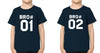 Bro01 Bro 02 Brother-Brother Kids Half Sleeves T-Shirts -KidsFashionVilla
