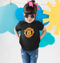 Load image into Gallery viewer, Manchester United Half Sleeves T-Shirt For Girls -KidsFashionVilla
