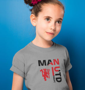 Manchester United Half Sleeves T-Shirt For Girls -KidsFashionVilla