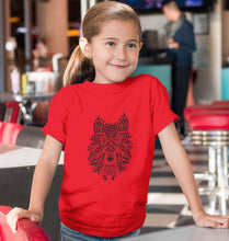 Load image into Gallery viewer, WOLF Half Sleeves T-Shirt For Girls -KidsFashionVilla
