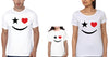 Smiley Family Half Sleeves T-Shirts-KidsFashionVilla