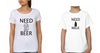 Need Beer Need Coffee Mother and Son Matching T-Shirt- KidsFashionVilla
