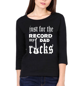 Dad Child Rocks Father and Daughter Matching Full Sleeves T-Shirt- KidsFashionVilla