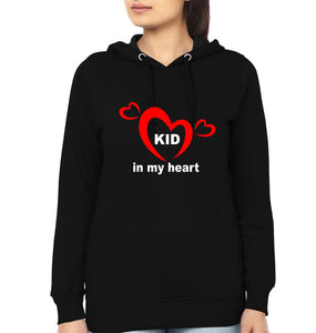Mom In My Heart Kid in My Heart Mother and Son Matching Hoodies- KidsFashionVilla