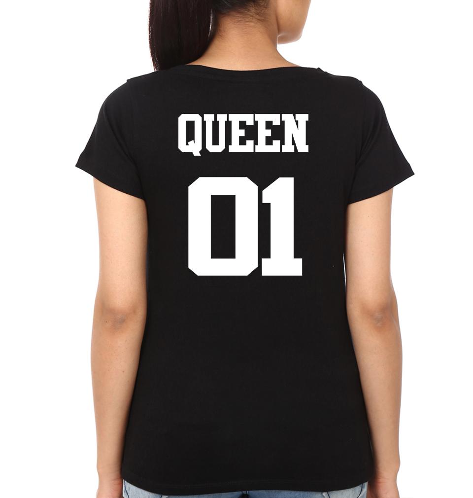 King Queen Princess Family Half Sleeves T-Shirts-KidsFashionVilla