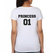 Load image into Gallery viewer, Queen 01 Princess 01 Mother and Daughter Matching T-Shirt- KidsFashionVilla

