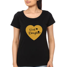 Load image into Gallery viewer, God Father God Daughter Father and Daughter Matching T-Shirt- KidsFashionVilla

