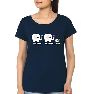 Daddy Mommy Kid Family Half Sleeves T-Shirts-KidsFashionVilla